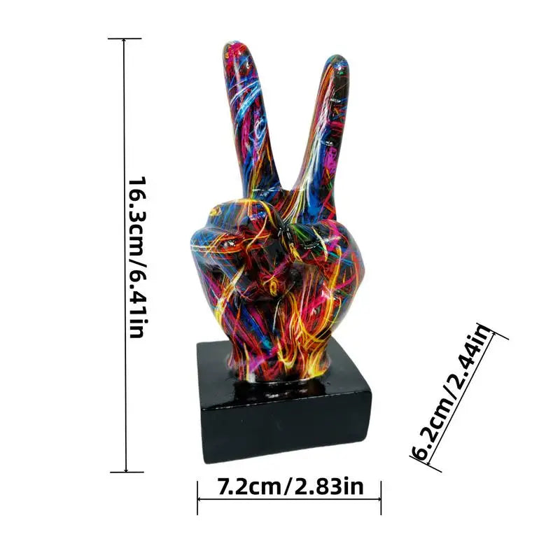 Art And Crafts Graffiti Hand Gesture Ornament