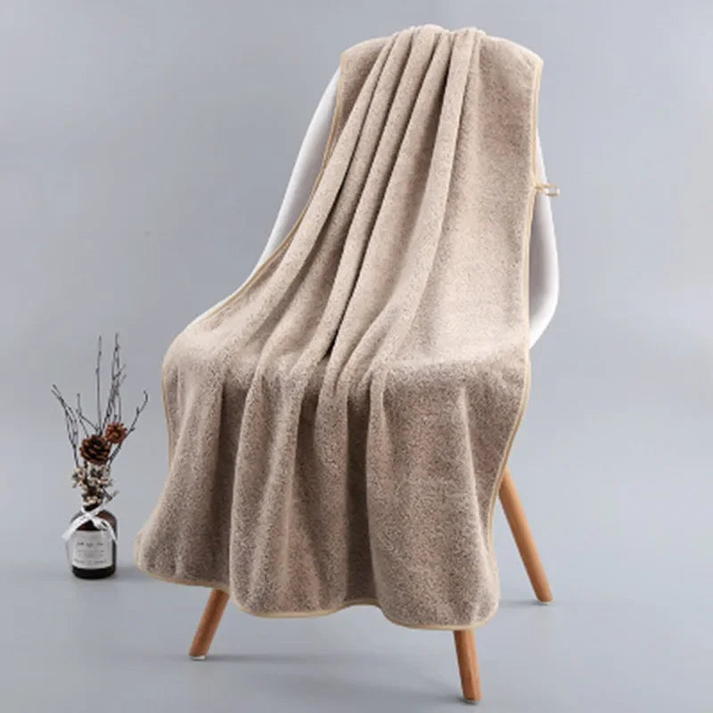 Bamboo Charcoal Coral Velvet Bath Towel
