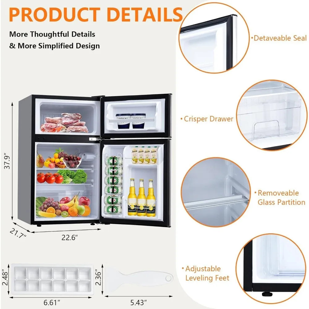 Mini Fridge With Freezer