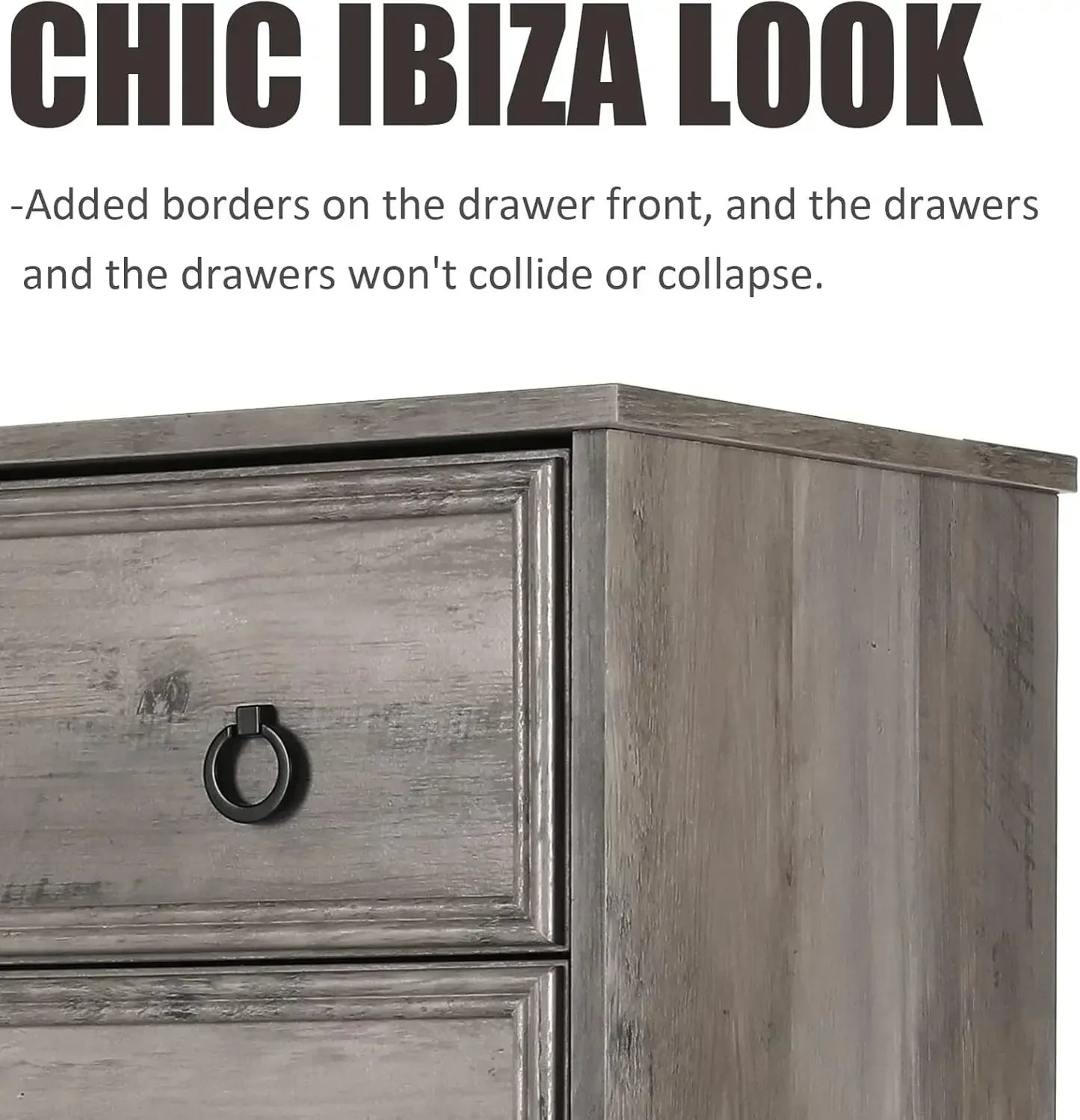 Modern Dresser Organizer with Textured Borders