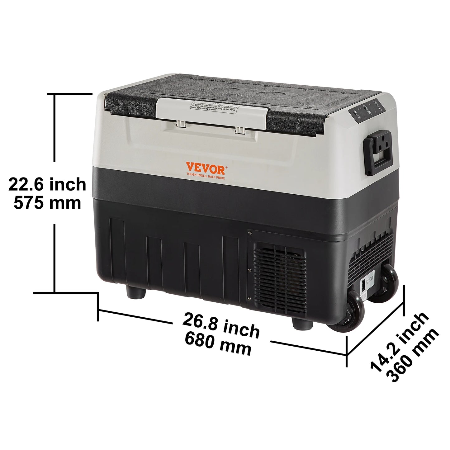 Portable Foldable Handle Wheel Compressor Freezer