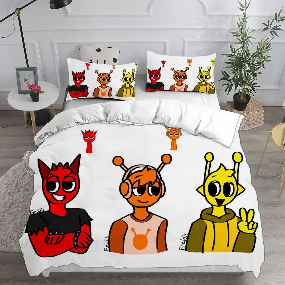 Game Sprunki Bedding Sets