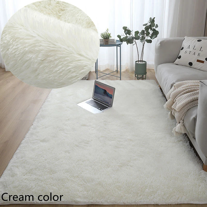 Fluffy Carpet Modern Home Decor Mats Thickened Non-Slip