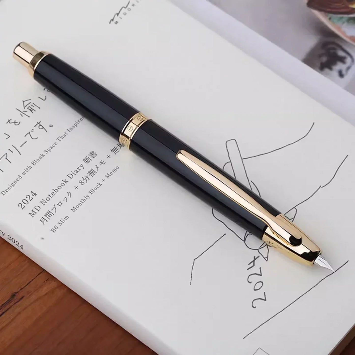 Press Fountain Pens Retractable Nibs