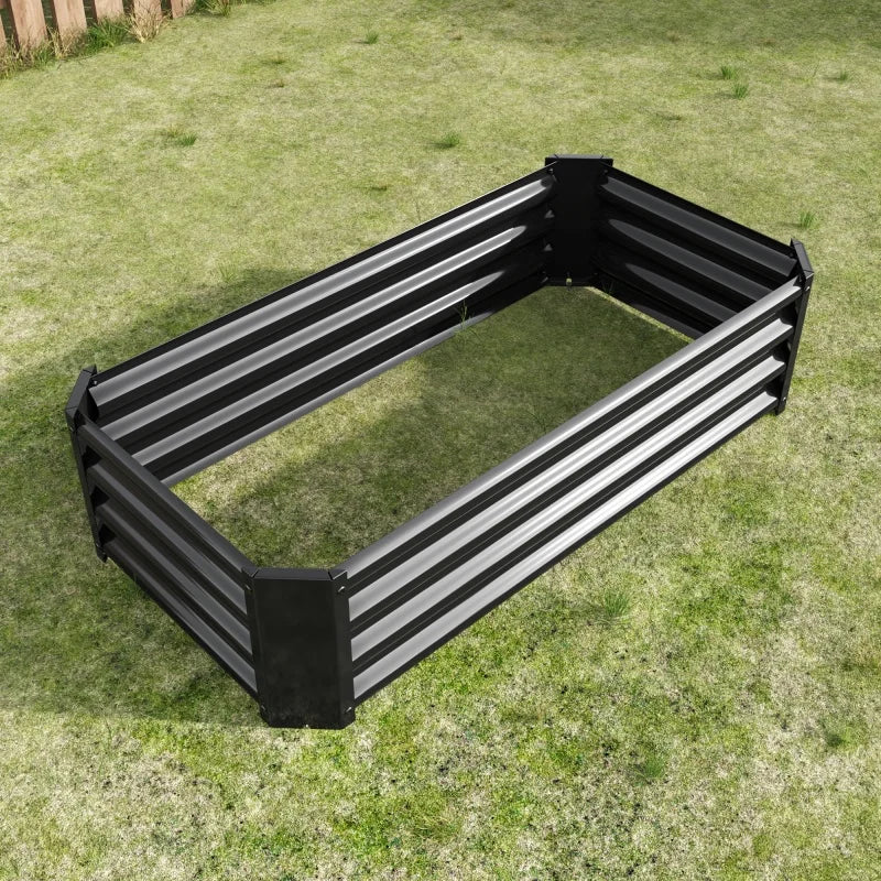 Garden metal elevated bed kit