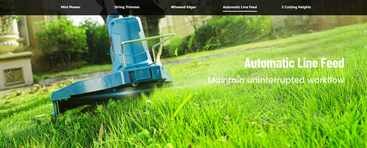 Electric String Trimmer Leaf Blower Combo Kit