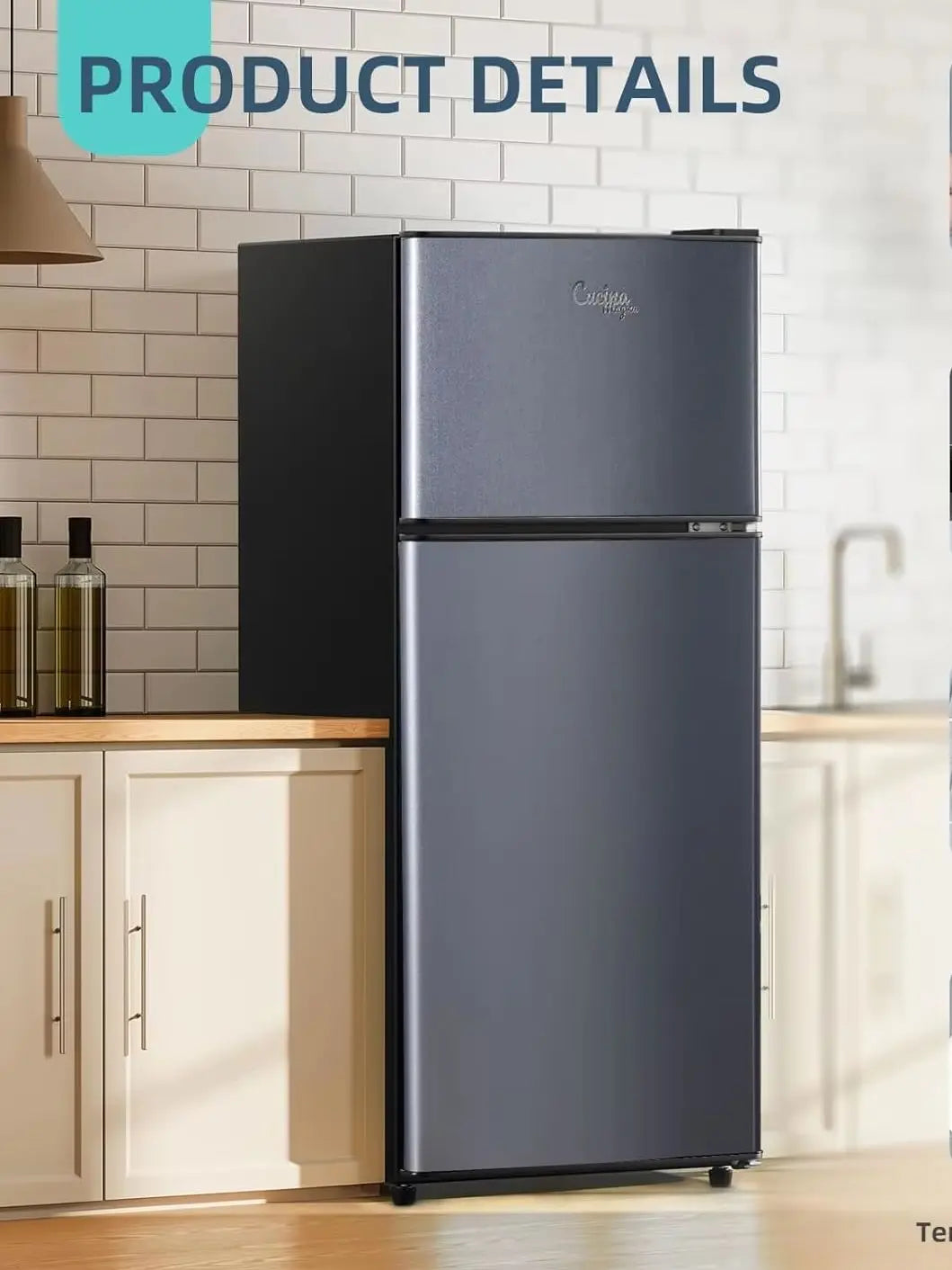 Small Refrigerator with Freezer - Energy-Efficient