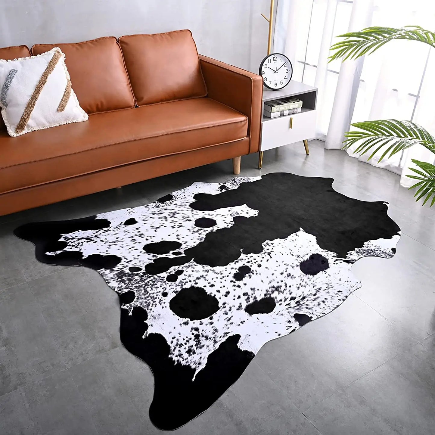American style Animal Print Rug faux fur