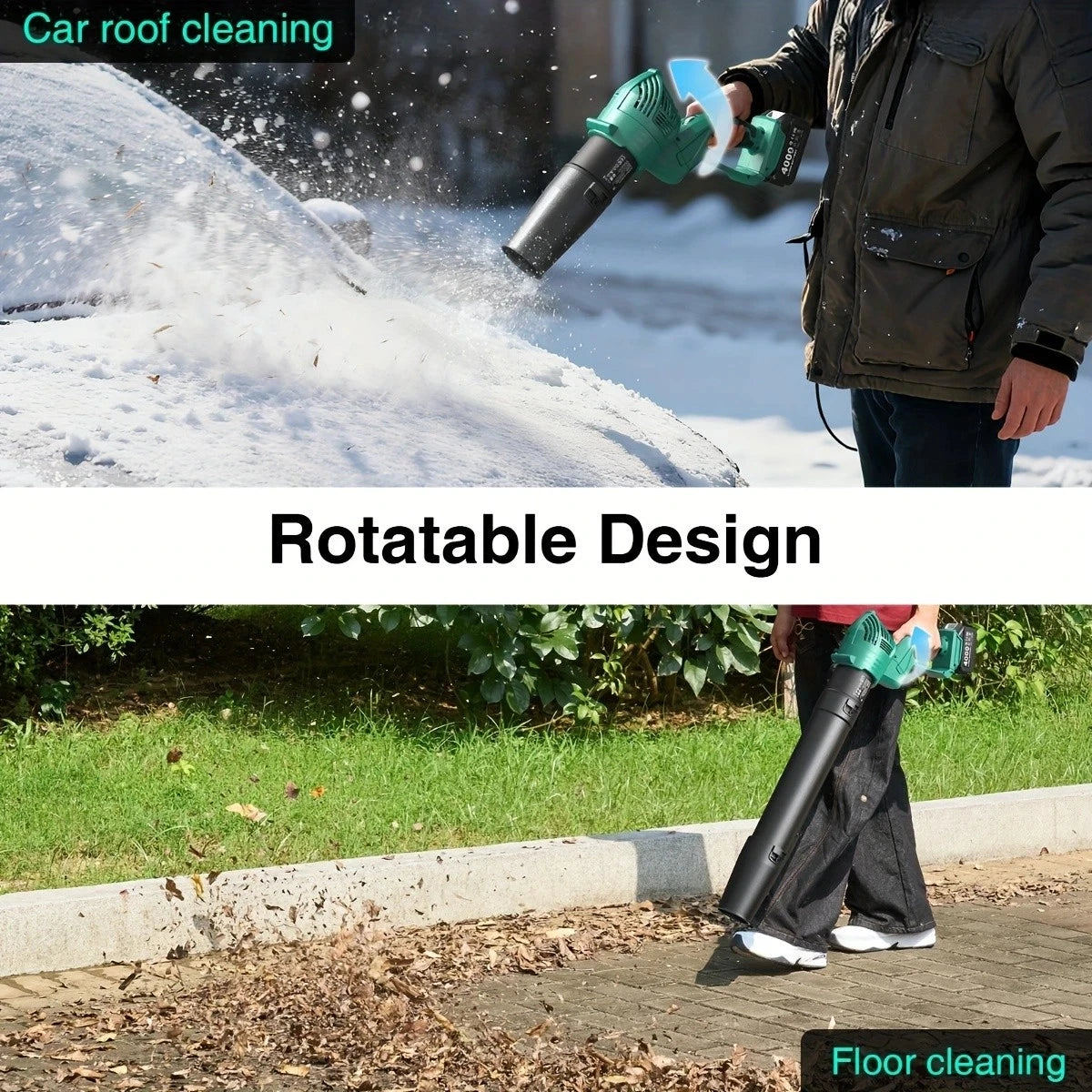 Electric Leaf Blower with Battery Powered