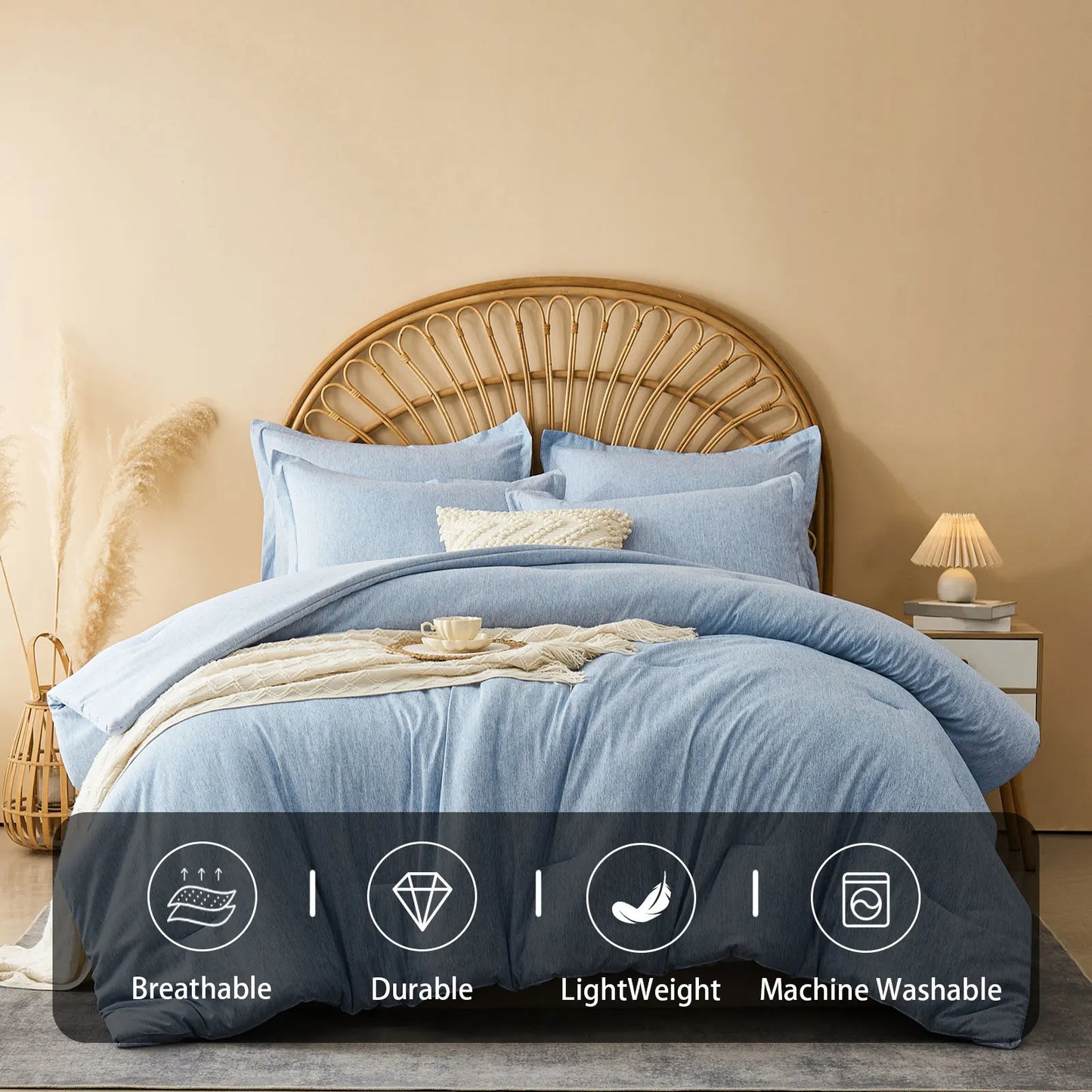 Cationic Dyeing Process Comforter Set