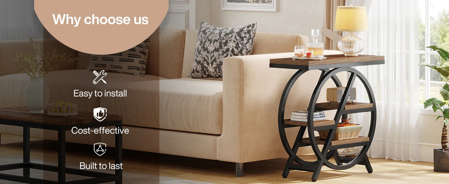 Side Table with Storage