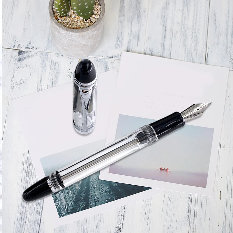 Translucent White Fountain Pen Vacuum Filling Fountain-Pen