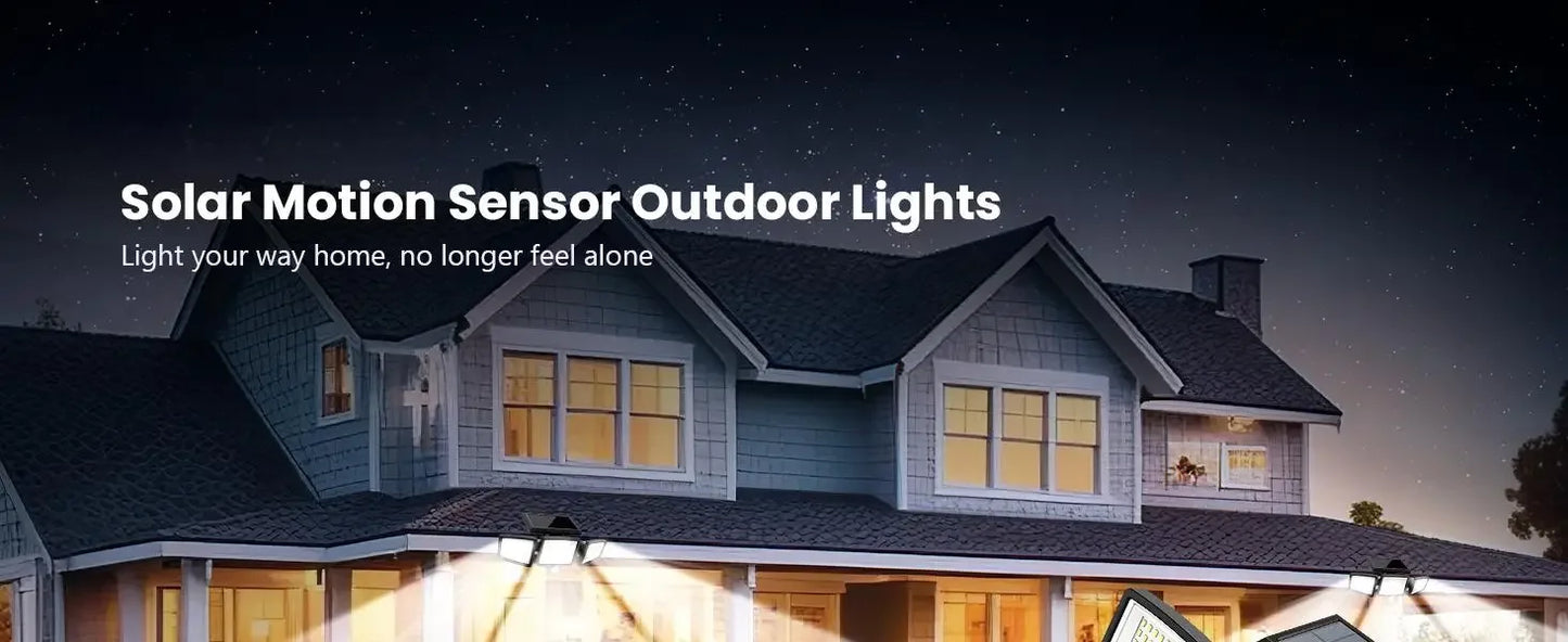 Outdoor Solar LED Lights with Sensors