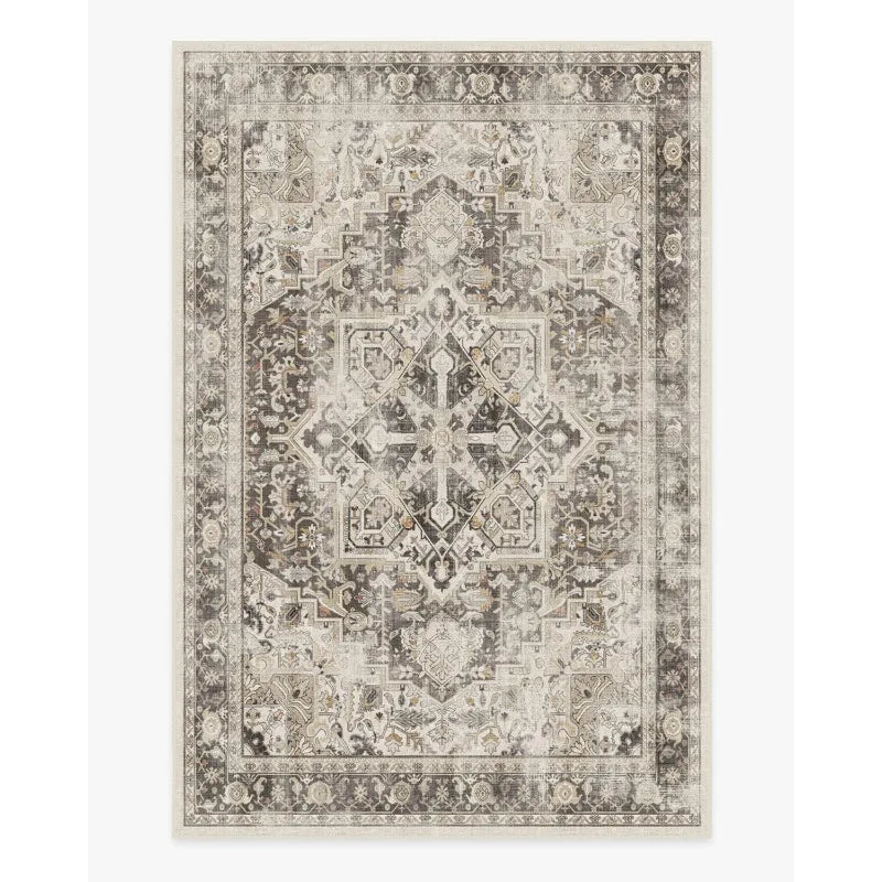 Traditional Persian Vintage Turkish Geometric Pattern Carpet
