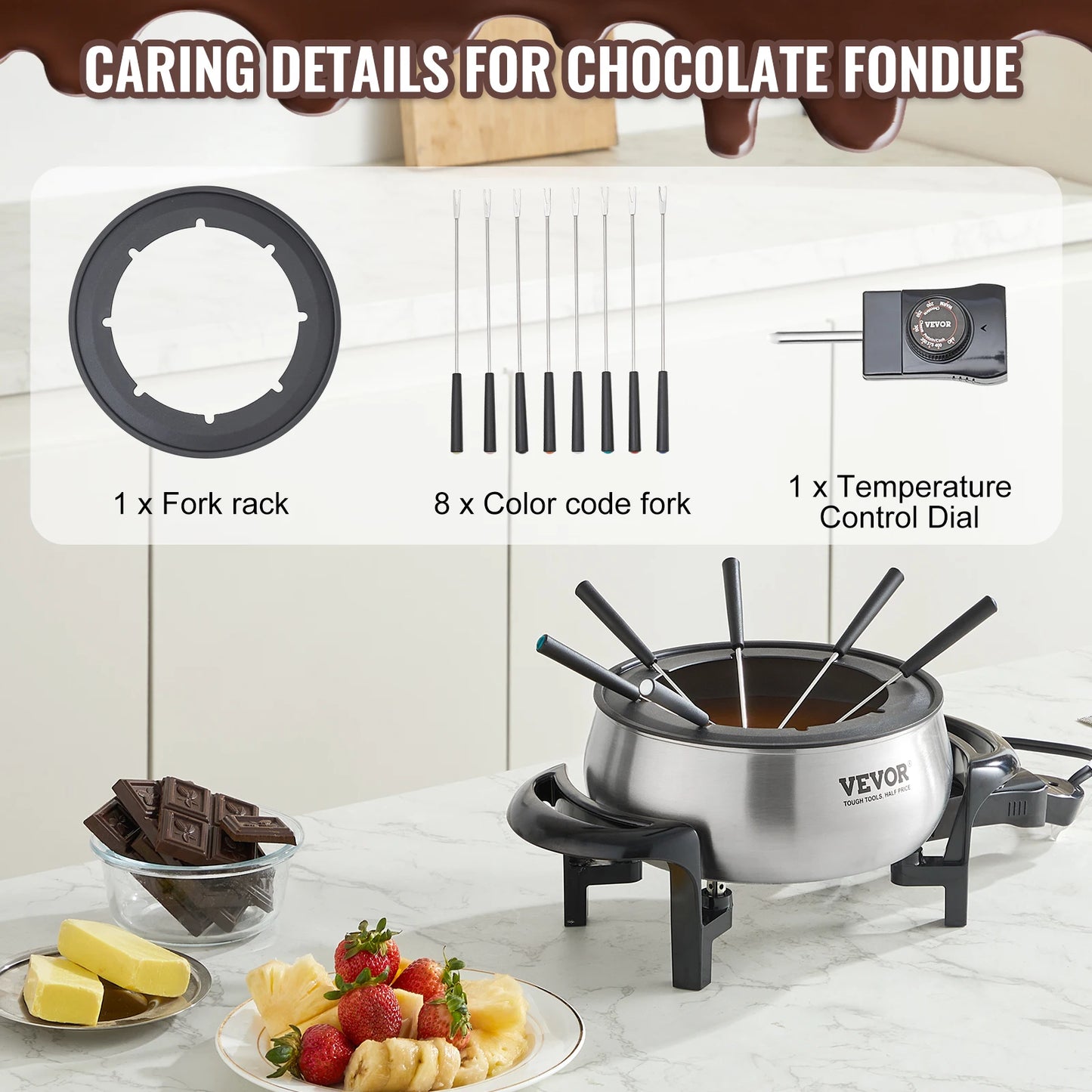 Kitchen Appliance Chocolate cascade Melting Pot Fondue