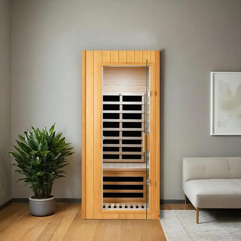 1-Person Indoor Sauna with Roof Design