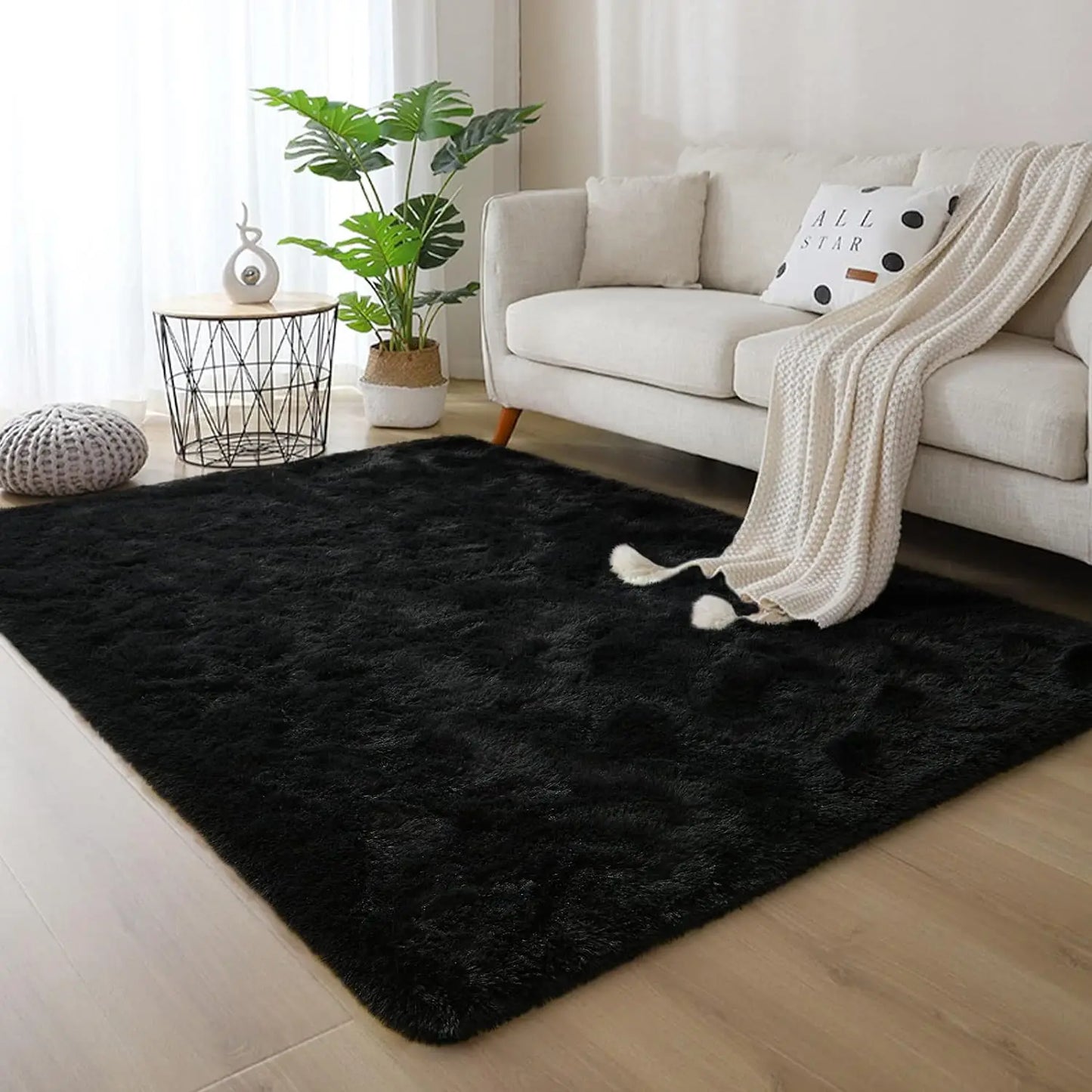 Fluffy Rugs Non Slip Rugs for Hardwood Floors Room Decor
