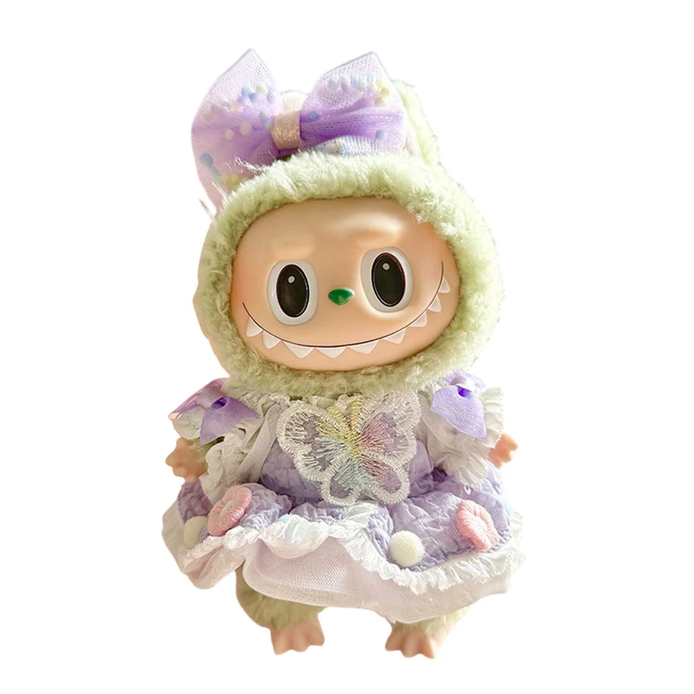 Mini Labubu Dolls Outfit Clothes Accessories without Doll