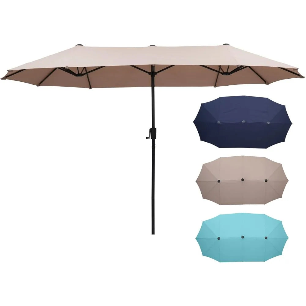 Outdoor Double-Sided Extra Large Table Umbrella
