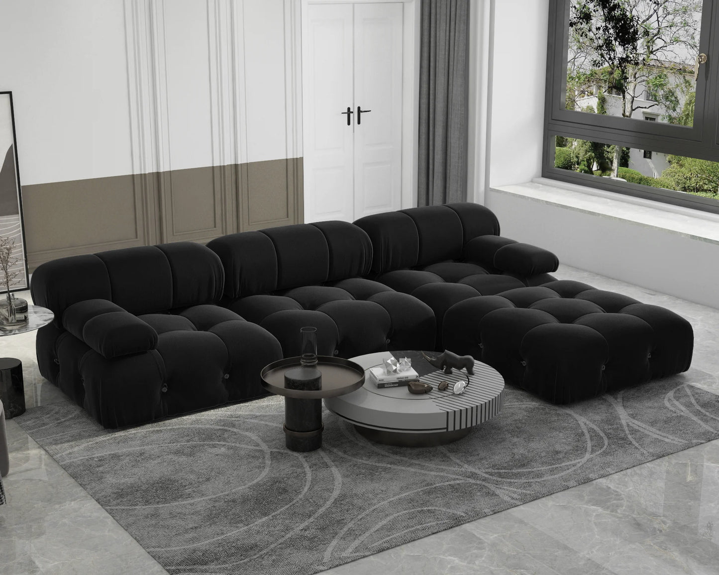 Living Room Ottomans Comfortable Lounge Couch Sofas Sets