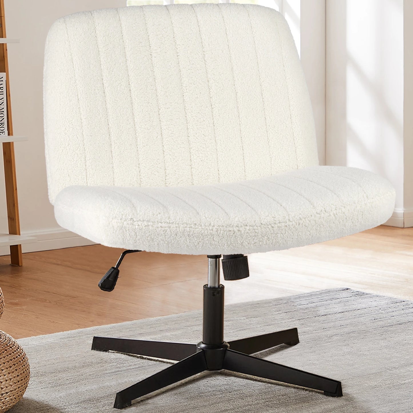 Cross Legged Rocking Chair Armless Wide