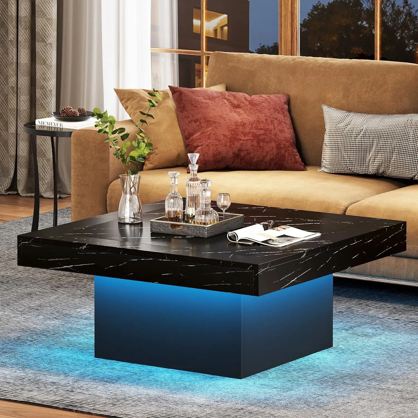 LED Square Coffee Table