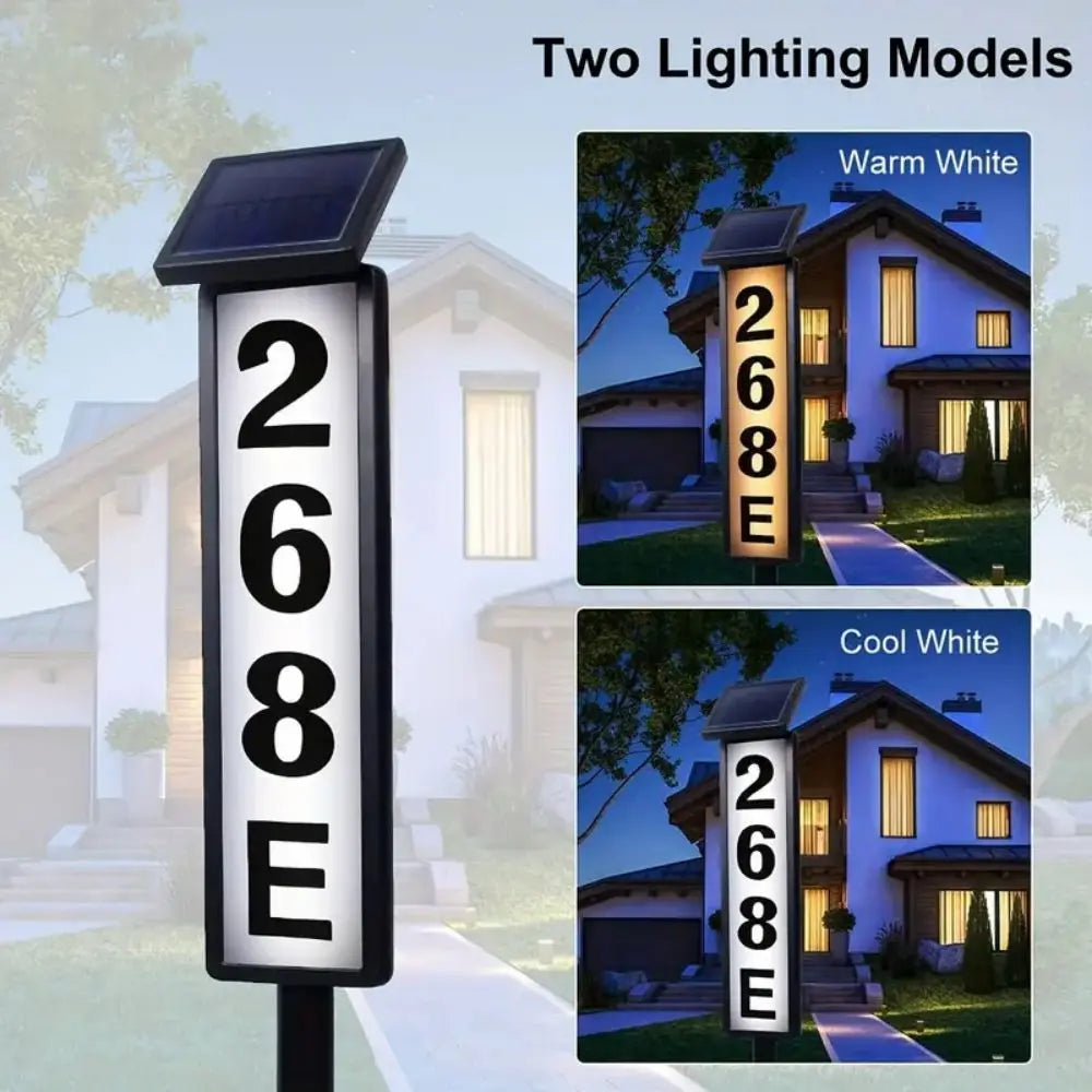 Front Patio House Number LED Light