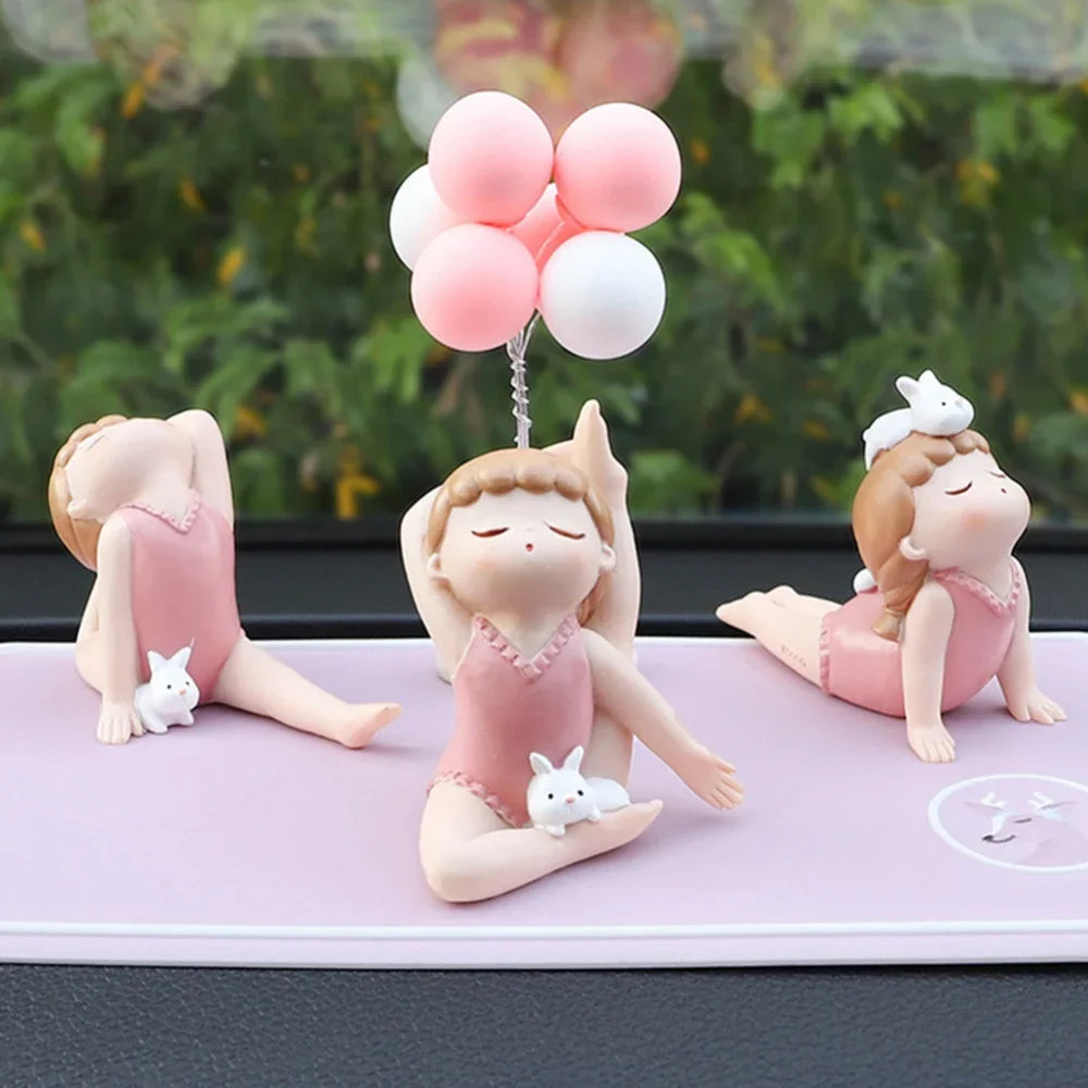Girl Bedroom Decor - Bunny Girl Figurines Statue