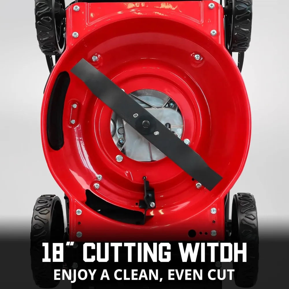 Gas Powered Lawn Mower - Oil Included