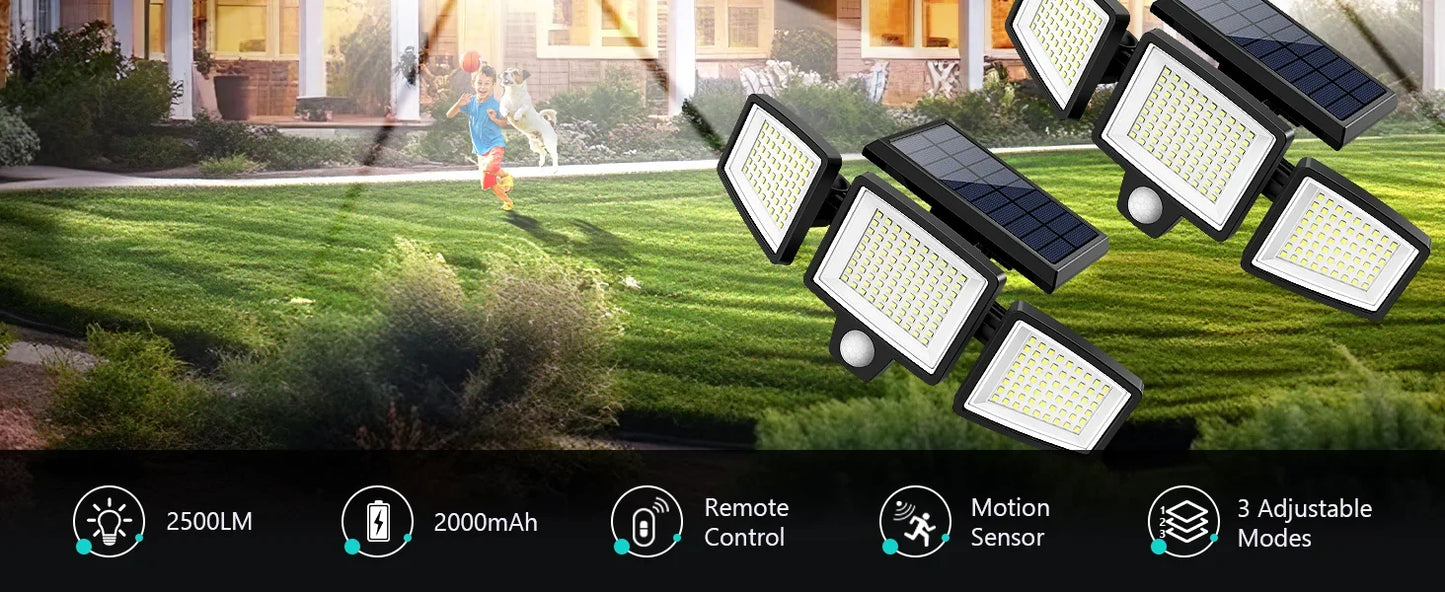 Outdoor Solar LED Lights with Sensors