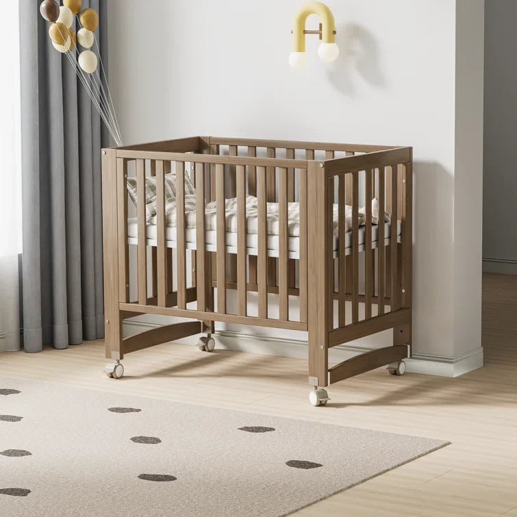 Baby Convertible with Wheels Crib