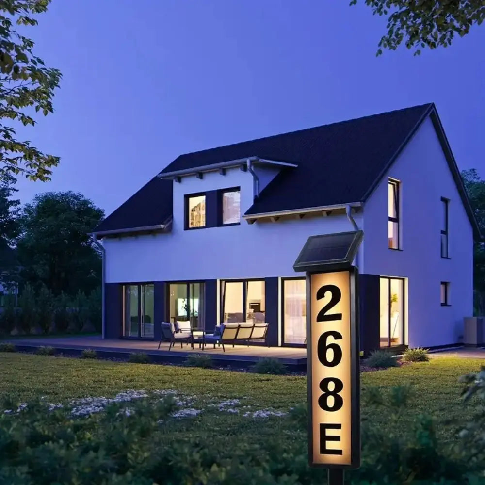 Front Patio House Number LED Light