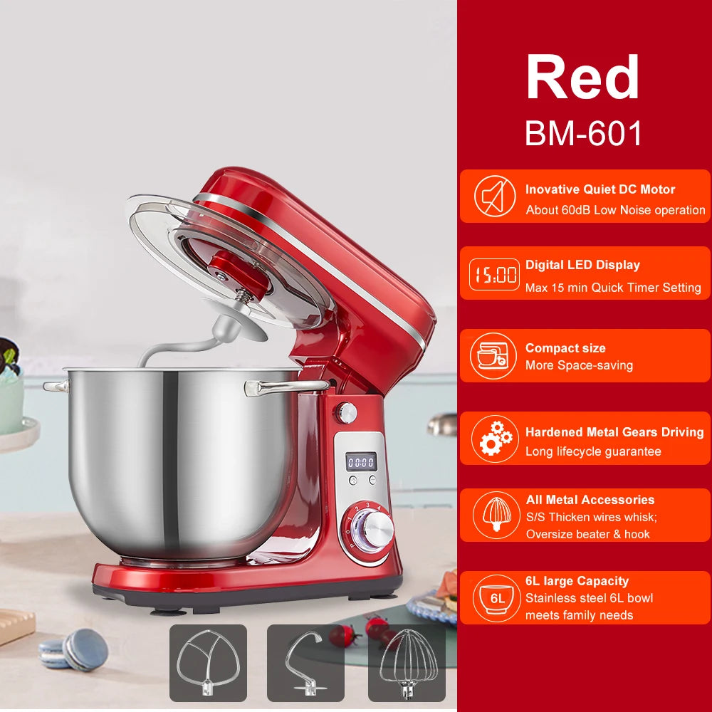 Quiet Motor Stand Mixer Dough Kneader