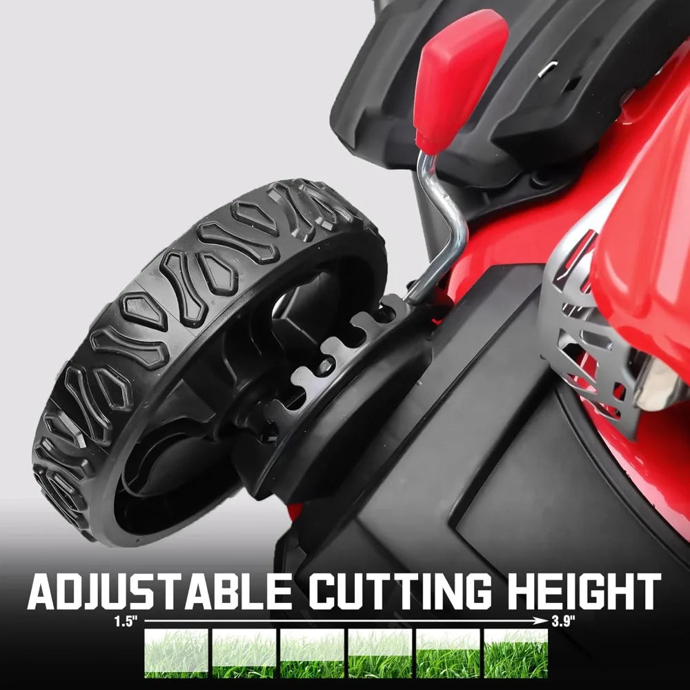 Gas Powered Lawn Mower - Oil Included