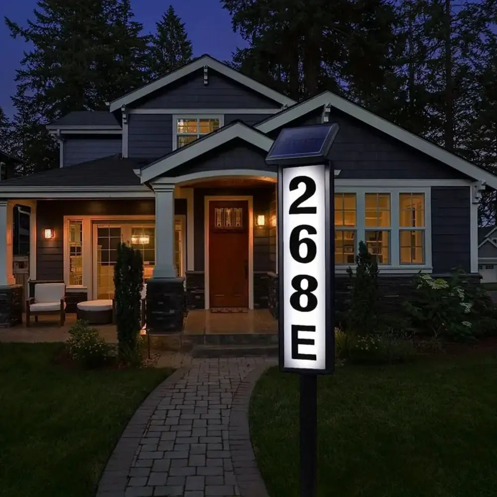 Front Patio House Number LED Light