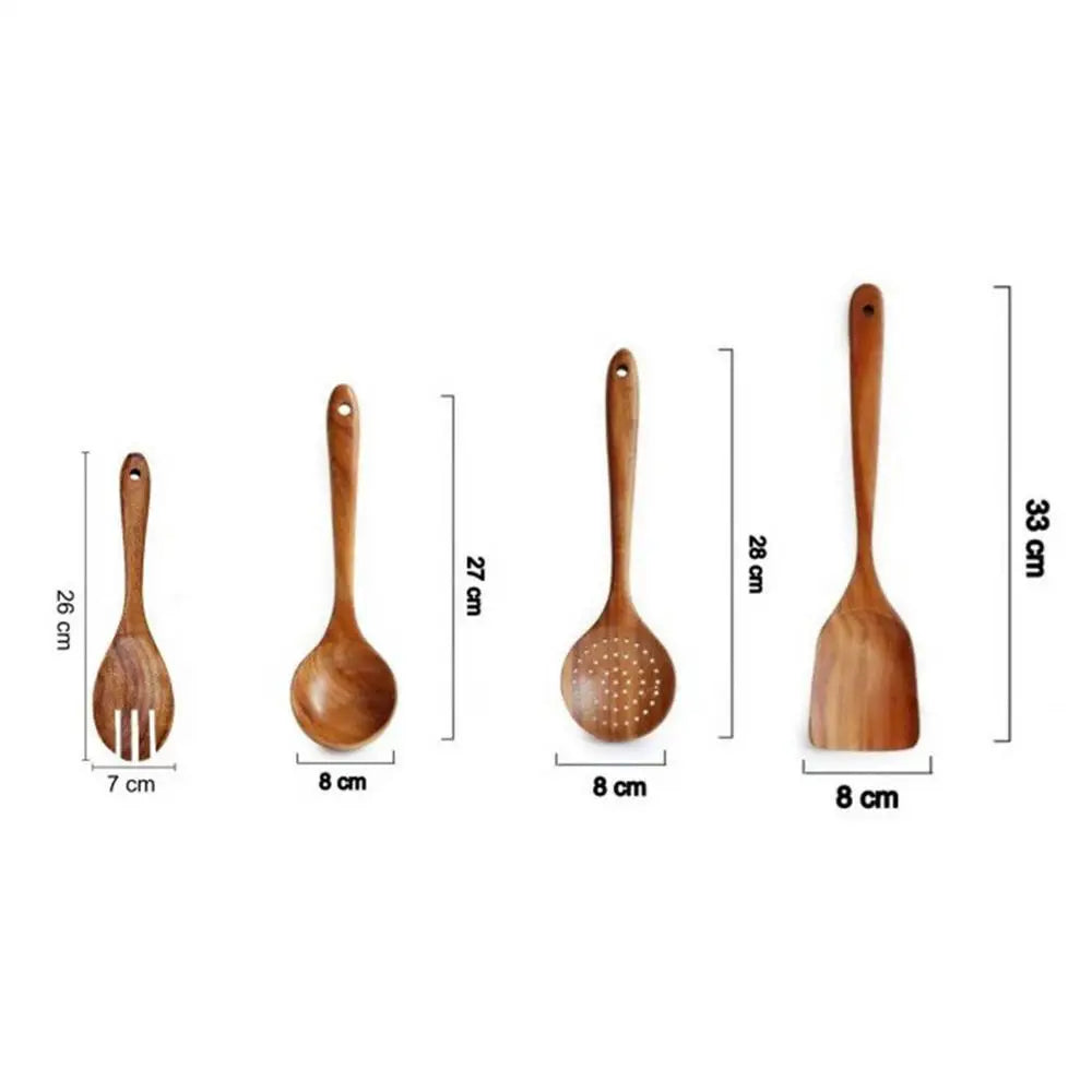 Natural Wooden Cooking Spoons