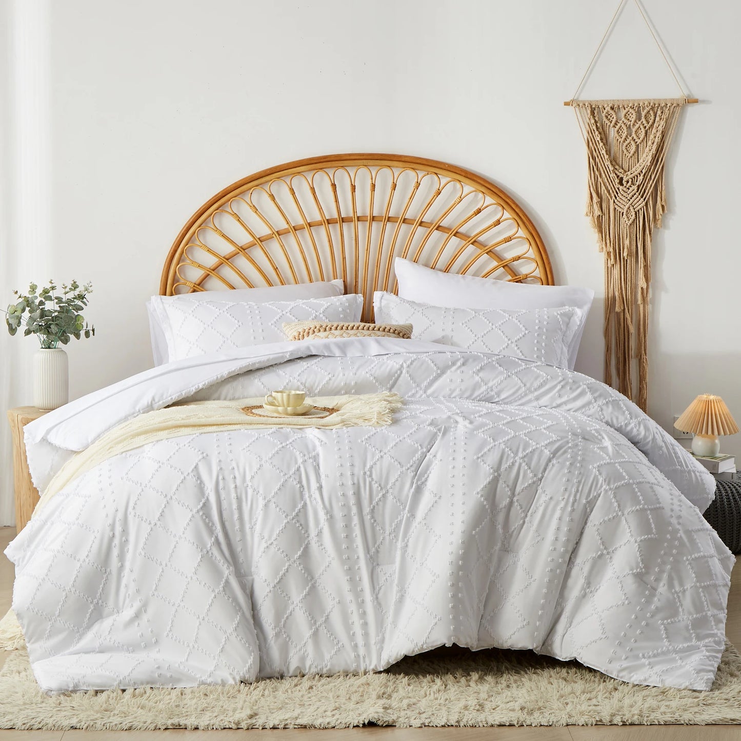 Tufted Boho Comforter Set