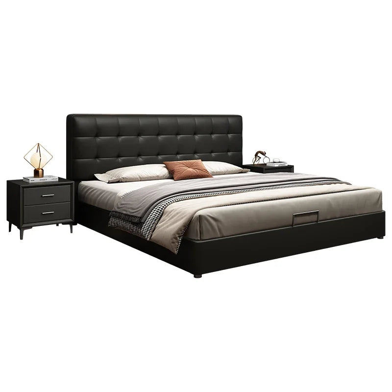 European Style Bed Frame With Nightstands