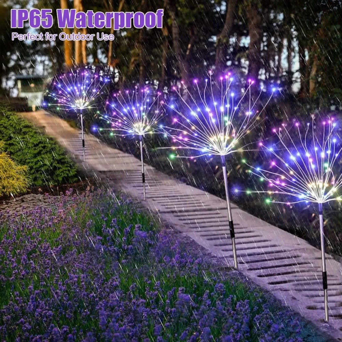 Patio Solar Firework String Lights
