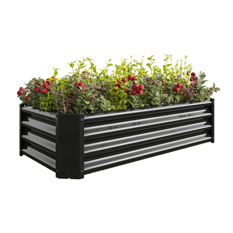 Garden metal elevated bed kit