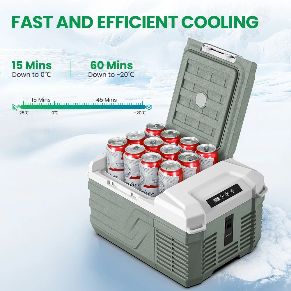 Portable Refrigerator with AC Electric Cooler Plug
