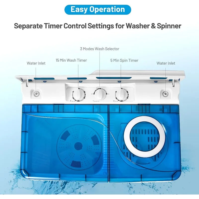 Twin Tub Washer with Spin Dryer