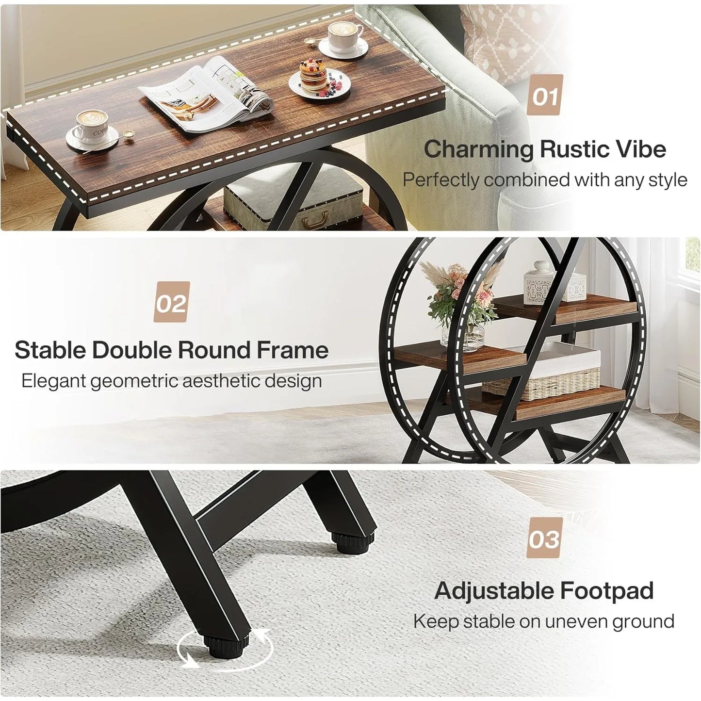 Side Table with Storage
