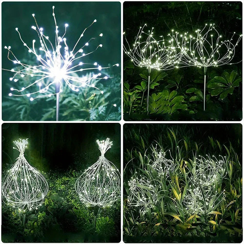 Garden LED Solar Fireworks Lights