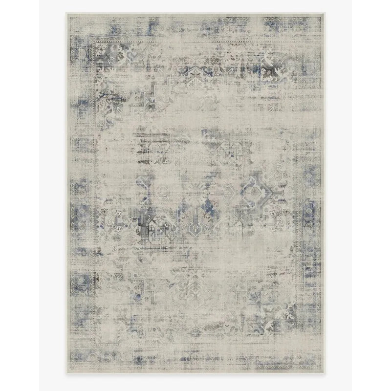 Traditional Persian Vintage Turkish Geometric Pattern Carpet
