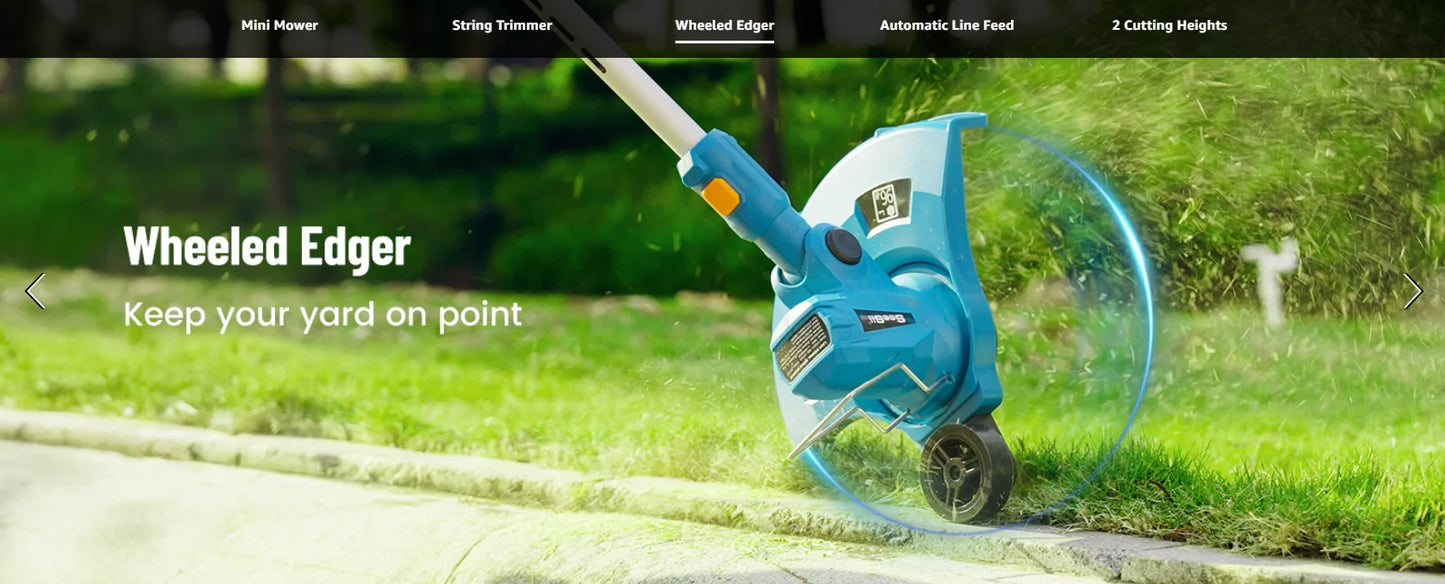 Electric String Trimmer Leaf Blower Combo Kit