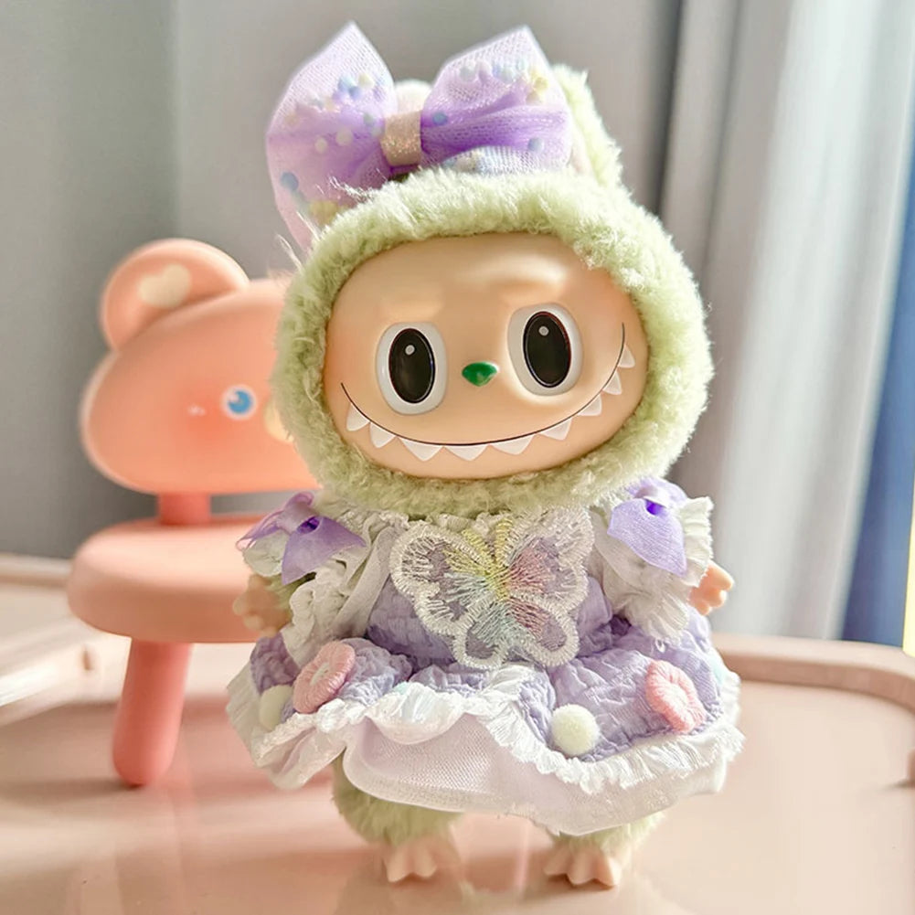 Mini Labubu Dolls Outfit Clothes Accessories without Doll