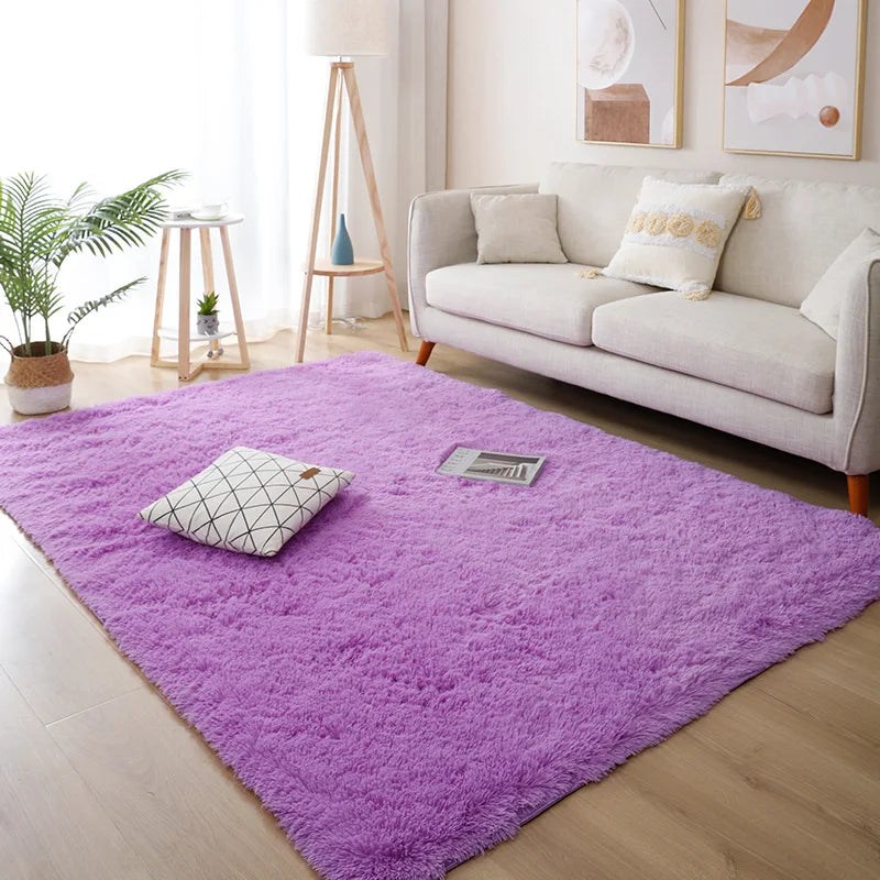 Fluffy Carpet Modern Home Decor Mats Thickened Non-Slip