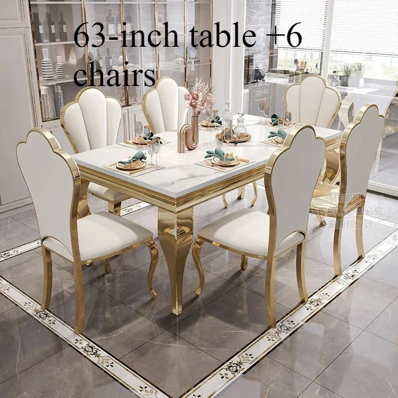 Marble Luxury Dining Table a Unique Gold