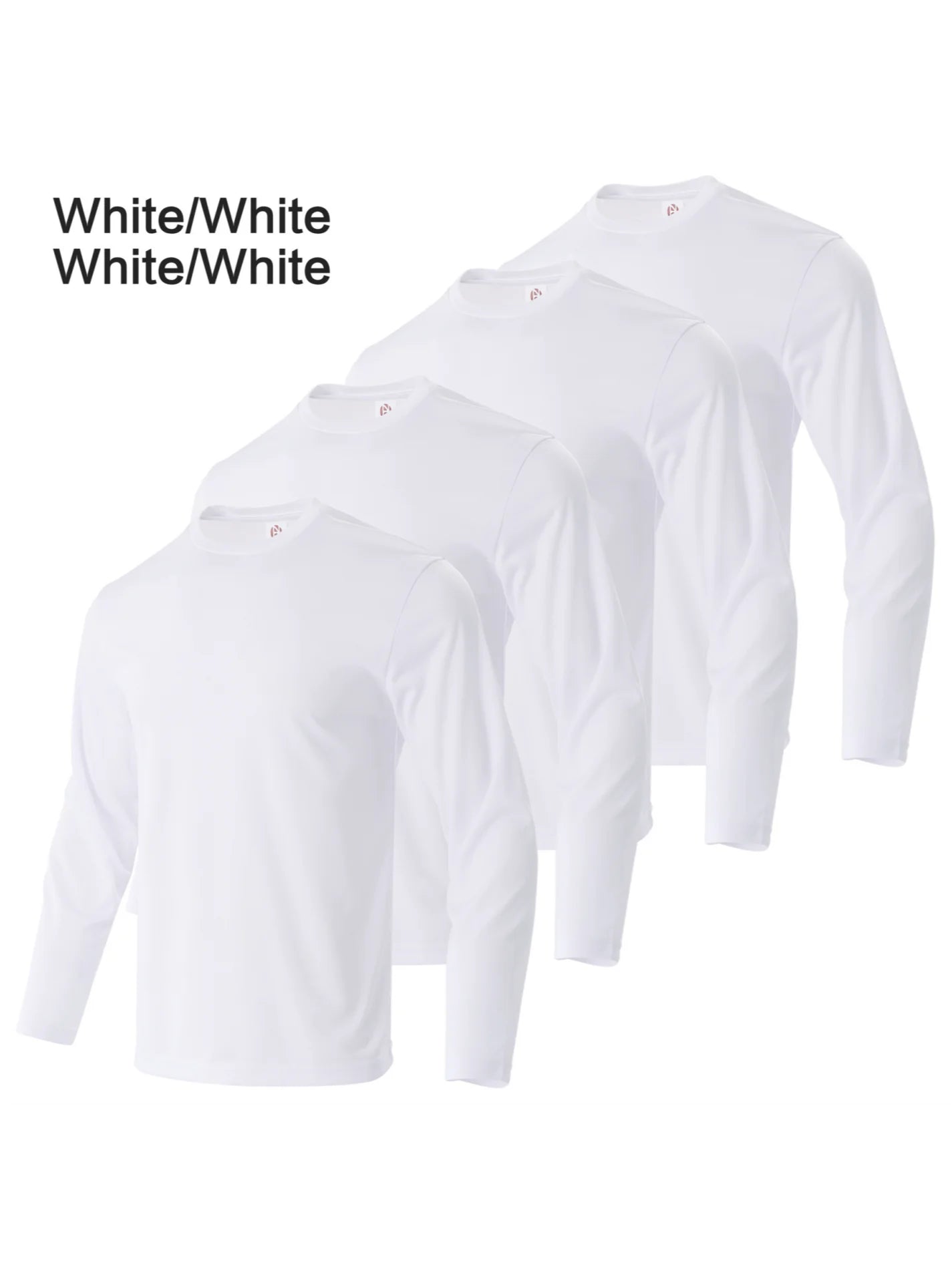Men's Solid Color Round Neck T-shirt for Fitness and Running